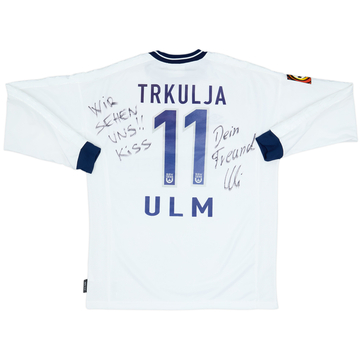 1999-01 SSV Ulm Signed Match Issue Home L/S Shirt Trkulja #11