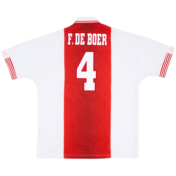 1997-98 Ajax Home Shirt F.De Boer #4 - 8/10 - (XL)