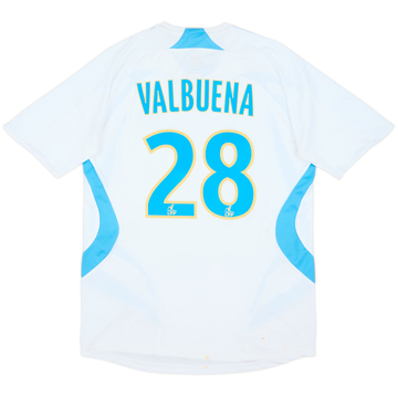2007-08 Olympique Marseille Home Shirt Valbuena #28 - 6/10 - (M)