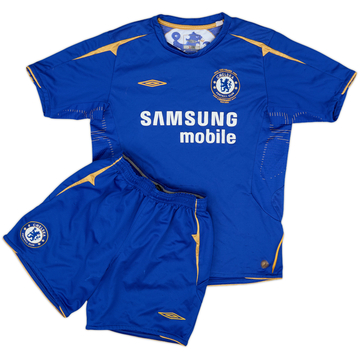 2005-06 Chelsea Centenary Home Shirt & Shorts - 6/10 - (L.Boys)