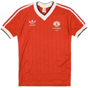 1982-84 Manchester United 'FA Cup Winners' Home Shirt - 7/10 - (Y)
