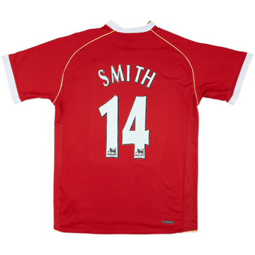 2006-07 Manchester United Home Shirt Smith #14 - 6/10 - (M)