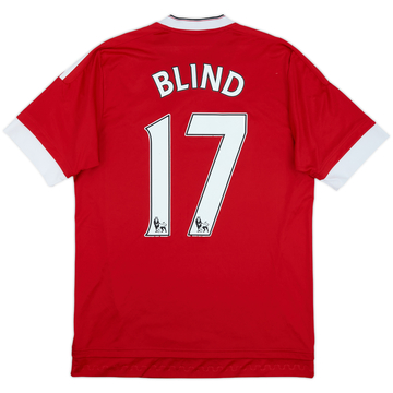 2015-16 Manchester United Home Shirt Blind #17 - 7/10 - (M)