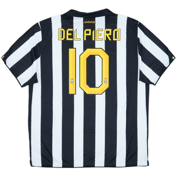 2010-11 Juventus Home Shirt Del Piero #10 - 10/10 - (XXL)
