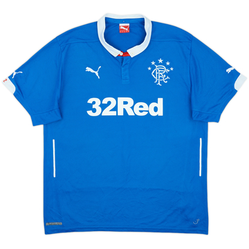 2014-15 Rangers Home Shirt - 8/10 - (XL)