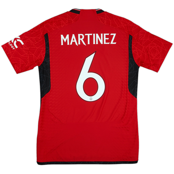 2023-24 Manchester United Home Shirt Martinez #6 - 10/10 - (M)