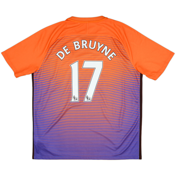 2016-17 Manchester City Third Shirt De Bruyne #17 - 10/10 - (XL)