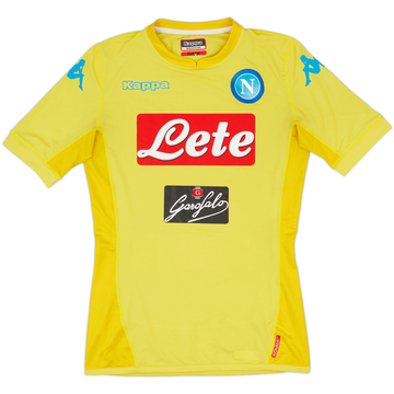 2015-16 Napoli GK Authentic S/S Shirt - 8/10 - (M)