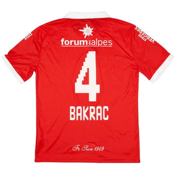 2013-14 FC Sion Away Shirt Bakrac #4 - 7/10 - (XL)