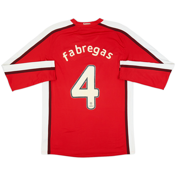 2008-10 Arsenal Home L/S Shirt Fabregas #4 - 6/10 - (S)