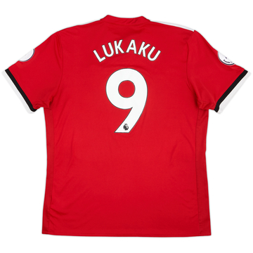 2017-18 Manchester United Home Shirt Lukaku #9 - 6/10 - (XL)