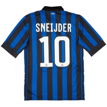 2011-12 Inter Milan Home Shirt Sneijder #10 - 9/10 - (S)