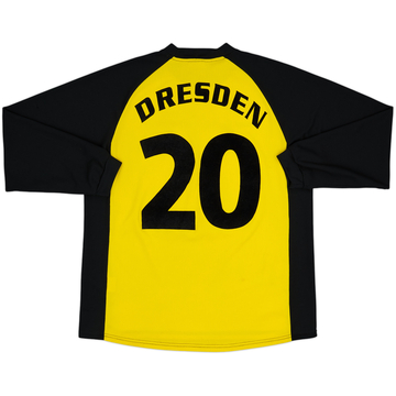 2001-02 Dynamo Dresden Match Issue Signed Home L/S Shirt #20