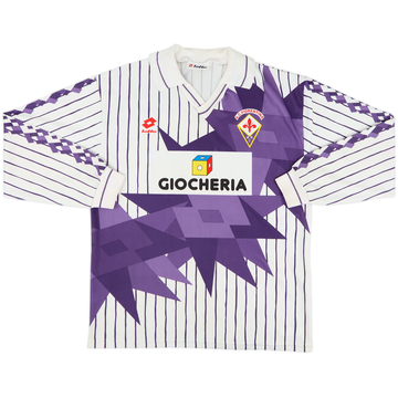 1991-92 Fiorentina Away L/S Shirt - 6/10 - (XL)