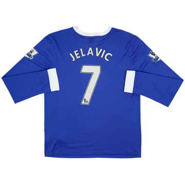 2012-13 Everton Home L/S Shirt Jelavic #7 - 5/10 - (L)