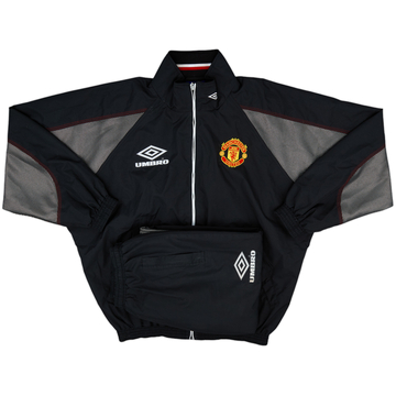 1998-00 Manchester United Umbro Tracksuit - 9/10 - (L)