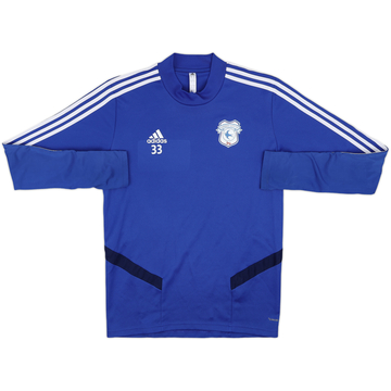 2019-20 Cardiff City Player Issue adidas Sweat Top #33 - 8/10 - (M)