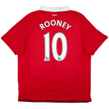 2011-12 Manchester United Home Shirt Rooney #10 - 5/10 - (XL)
