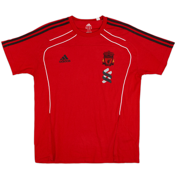 2010-11 Liverpool adidas Cotton Tee - 9/10 - (L/XL)