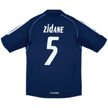 2005-06 Real Madrid Camiseta Visitante Zidane #5 (S)