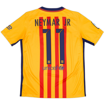 2015-16 Barcelona Away Shirt Neymar #11 - 7/10 - (XL.Boys)