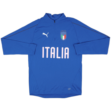 2018-19 Italy Puma 1/4 Zip Sweat Top - 6/10 - (M)
