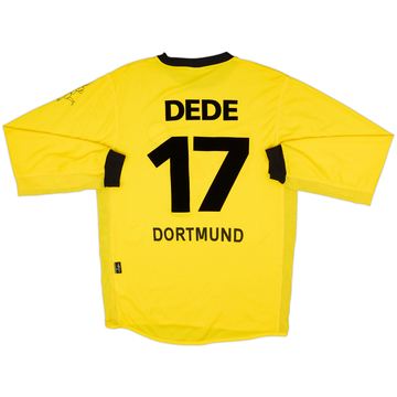 2003-04 Borussia Dortmund Home L/S Shirt Dede #17 - 6/10 - (S)