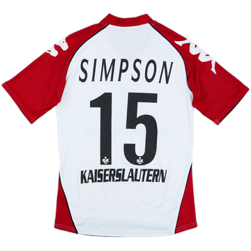 2007-08 Kaiserslautern Away Shirt Simpson #15 - 7/10 - (M)