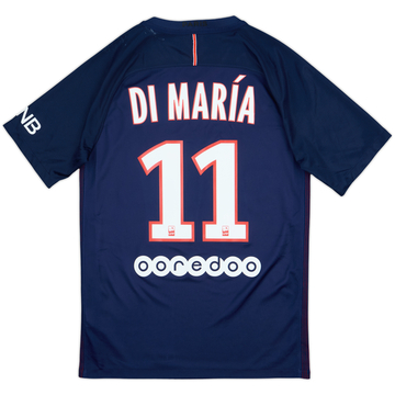 2016-17 Paris Saint-Germain Home Shirt Di Maria #11 - 7/10 - (S)