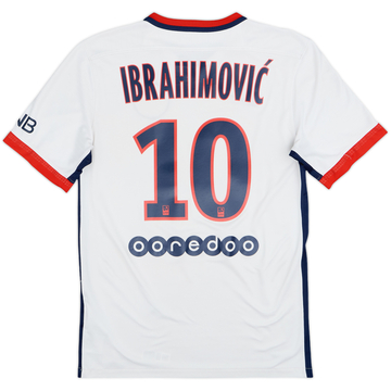 2015-16 Paris Saint-Germain Away Shirt Ibrahimovic #10 - 7/10 - (S)