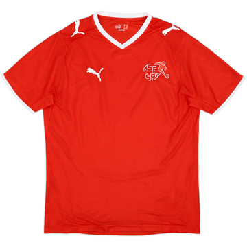 2008-10 Switzerland Signed Home Shirt - 6/10 - (M)