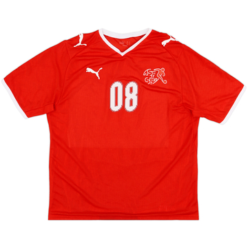 2008-10 Switzerland Player Issue Home Shirt #08 - 8/10 - (L)
