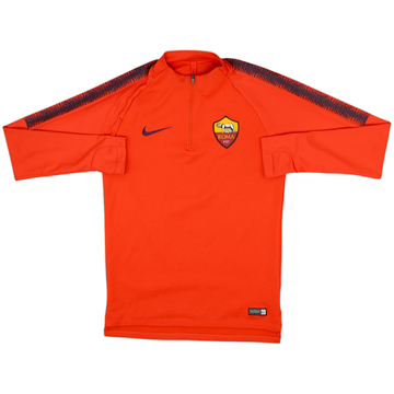 2018-19 Roma Nike 1/4 Zip Squad Drill Top - 8/10 - (S)