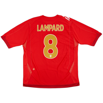 2006-08 England Away Shirt Lampard #8 - 7/10 - (XL)