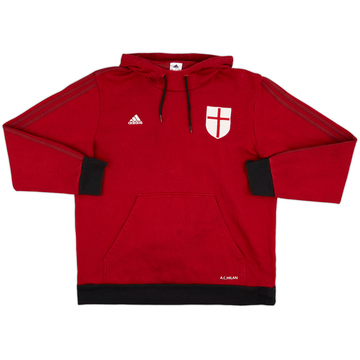 2014-15 AC Milan adidas Hooded Sweat Top - 7/10 - (XL)