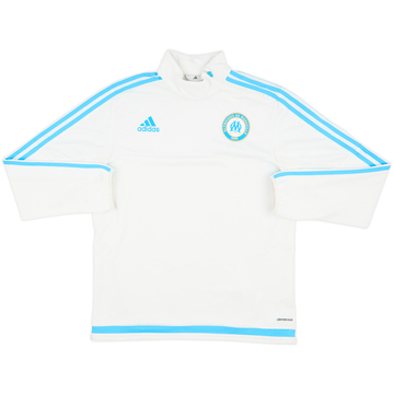 2015-16 Olympique Marseille adidas 1/4 Zip Drill Top - 8/10 - (M)