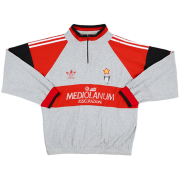 1990-92 AC Milan adidas 1/4 Zip Drill Top - 4/10 - (XL)