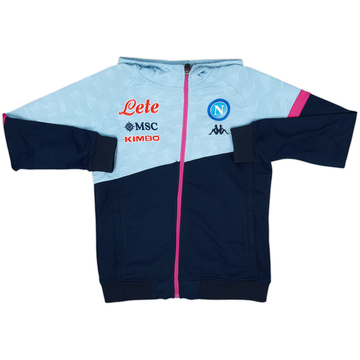 2020-21 Napoli Kappa Hooded Track Jacket - 8/10 - (L.Boys)