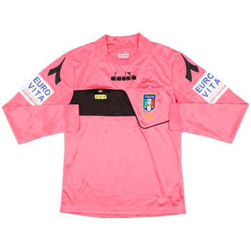 2017-18 Italy Diadora Referee L/S Shirt - 9/10 - (XS)