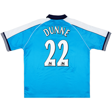 1999-01 Manchester City Home Shirt Dunne #22 - 8/10 - (XL)