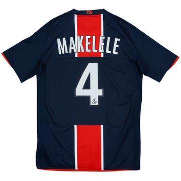 2008-09 Paris Saint-Germain Home Shirt Makelele #4 - 7/10 - (S)