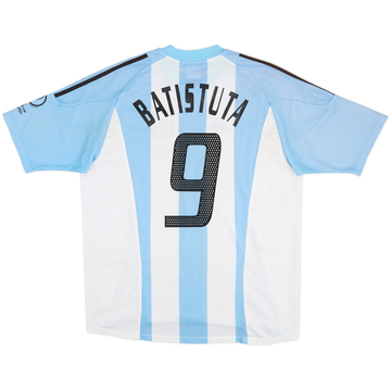 2002-04 Argentina Home Shirt Batistuta #9 - 6/10 - (L)