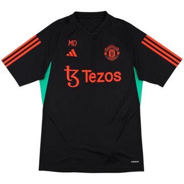 2023-24 Manchester United Staff Issue Training Shirt 'MD' - 8/10 - (M)