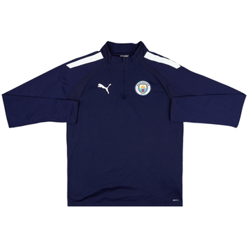 2021-22 Manchester City Puma 1/4 Zip Drill Top - 8/10 - (M)