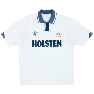 1991-93 Tottenham Home Shirt - 6/10 - (L)