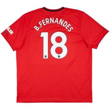 2019-20 Manchester United Home Shirt B.Fernandes #18 - 8/10 - (XXL)