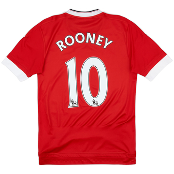 2015-16 Manchester United Home Shirt Rooney #10 - 6/10 - (XS)