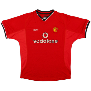 2000-02 Manchester United Home Shirt - 8/10 - (L.Boys)