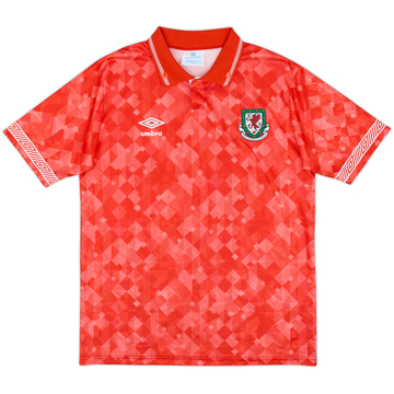 1990-92 Wales Home Shirt - 8/10 - (M)
