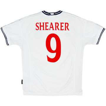 1999-01 England Home Shirt Shearer #9 - 6/10 - (L)